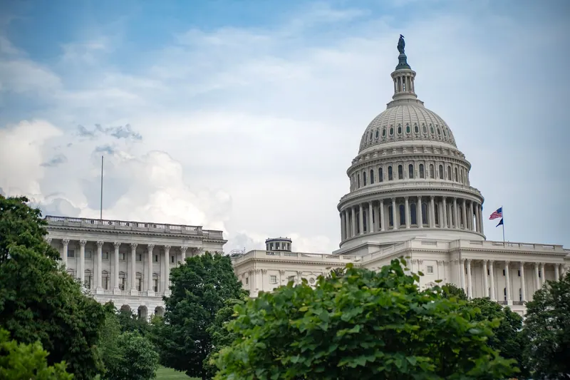 The US Capitol Building in Washington, DC